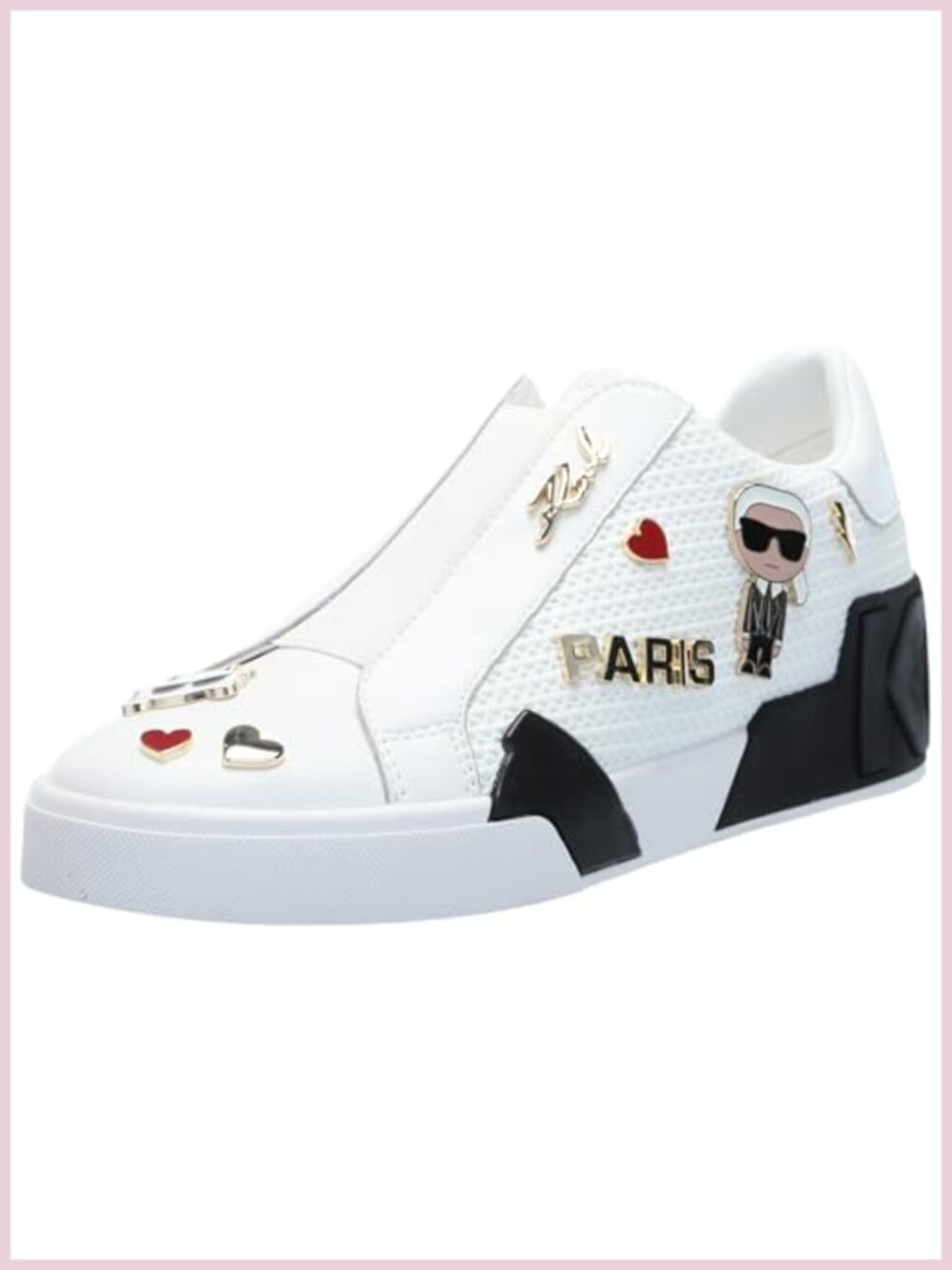 Karl Lagerfeld Mavise Slip On Sneaker Faux Leather Women's Comfort Casual